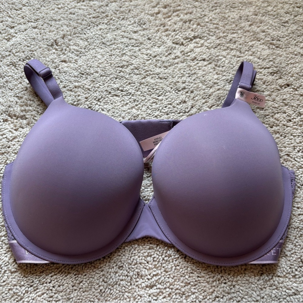 Victoria's Secret Purple Perfect Shape Push-Up T-Shirt Bra - NWT
